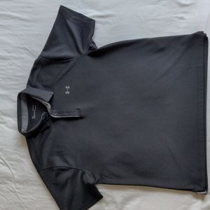 Under Armour Heat Gear short sleeve polo shirt wicking Black Size: XL